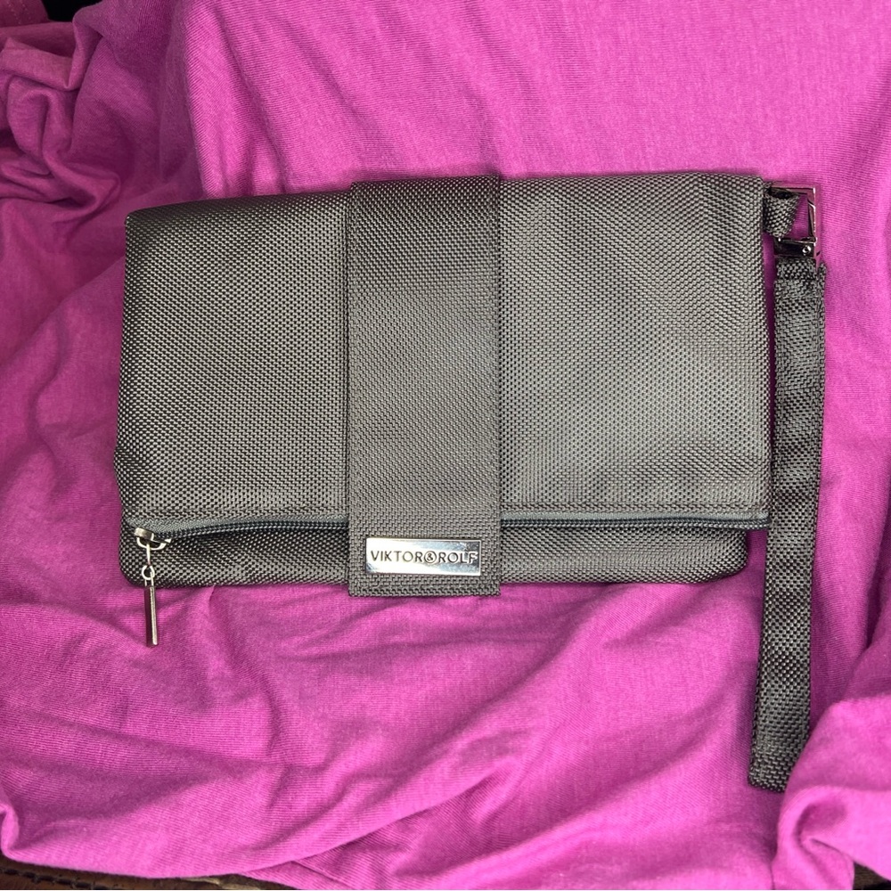 Viktor & Rolf Gray Toiletry Bag for Men